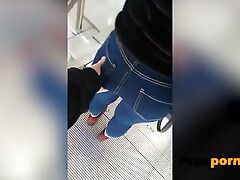 Shopping mall blowjob before BUTTHOLE DRILLING! Maria wants to be a queen of kink