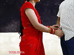 Karva Chauth Special: Newly married priya had First karva chauth sex and had blowjob under the sky with clear Hindi